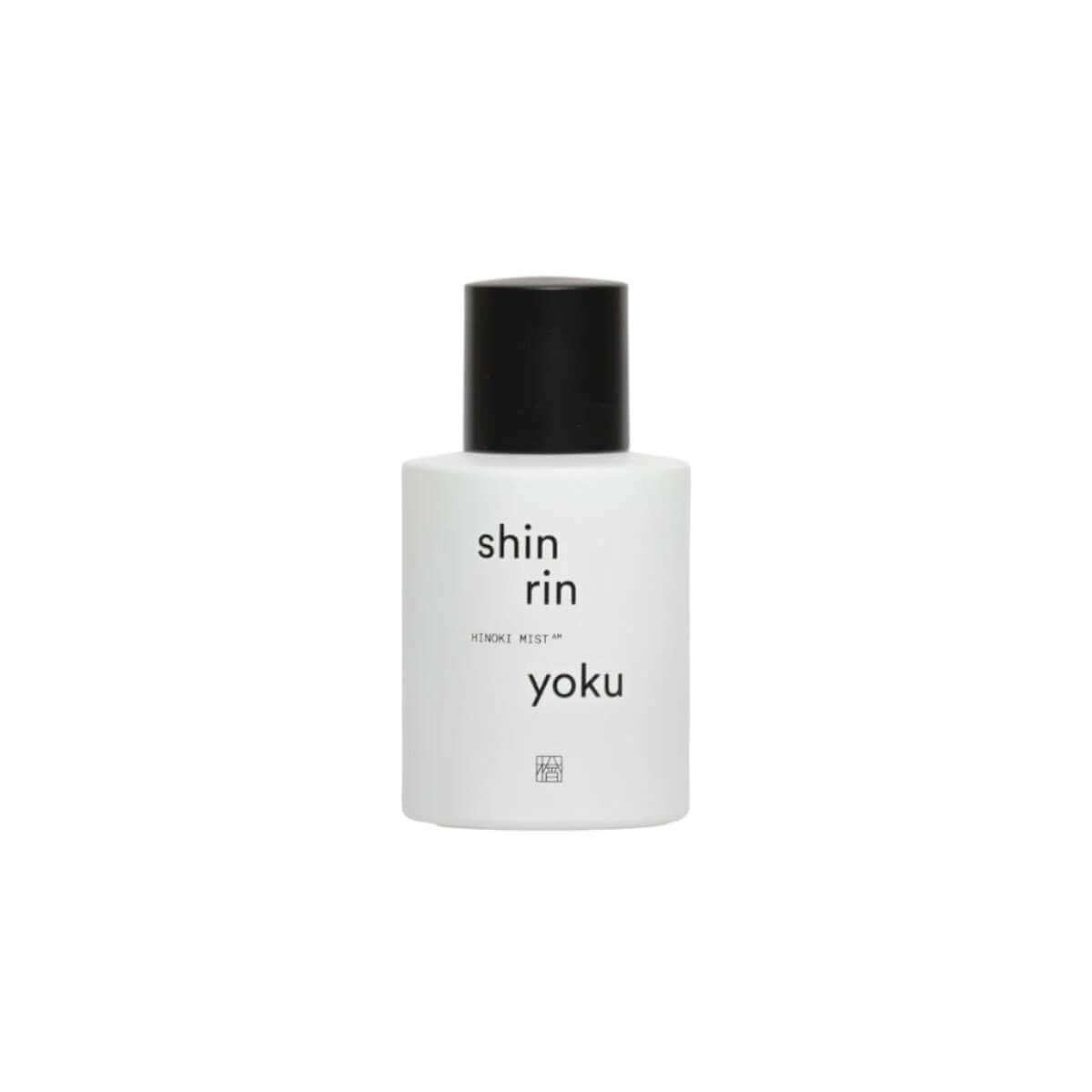 Shin Rin Yoku Hinoki Oil Room Spray for morning rituals, white bottle packaging.