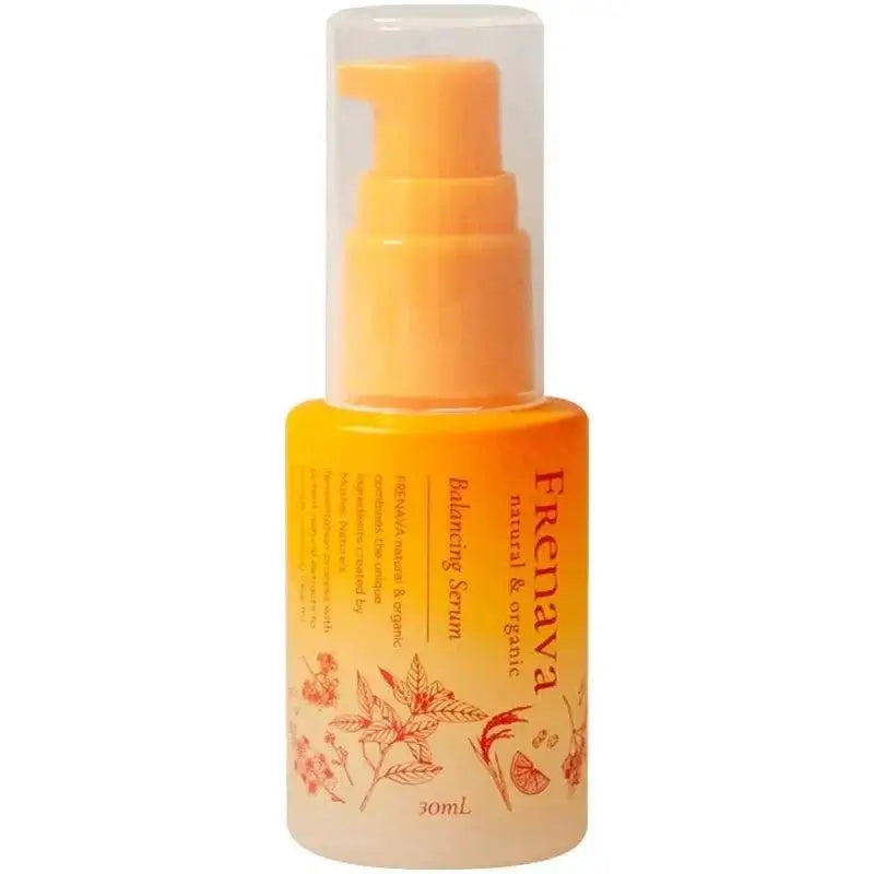 Frenava Balancing Serum with organic extracts for firm, fresh skin.