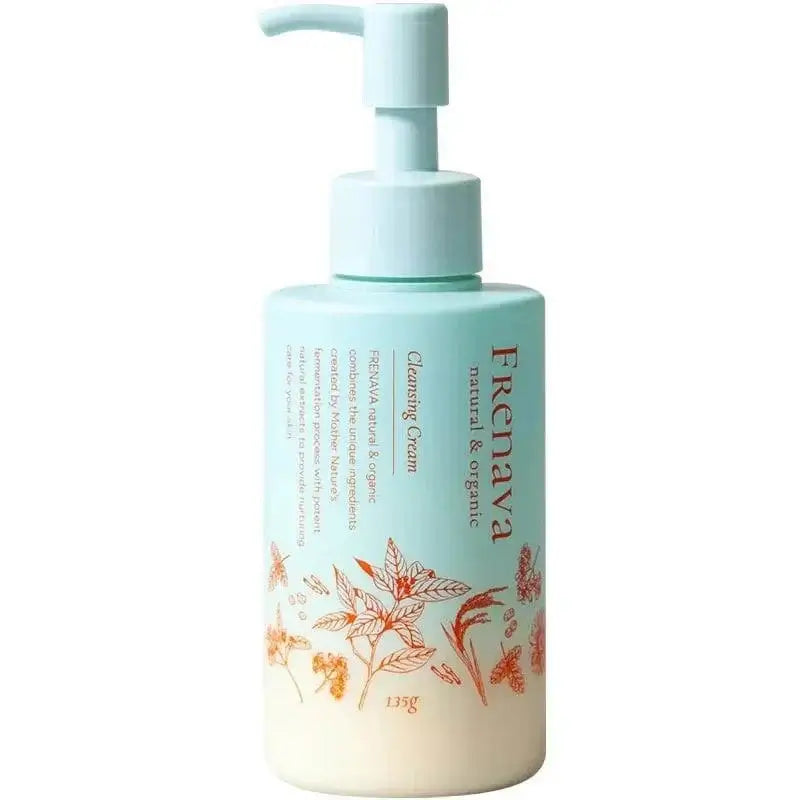 Frenava Cleansing Cream with emulsion texture and organic ingredients.