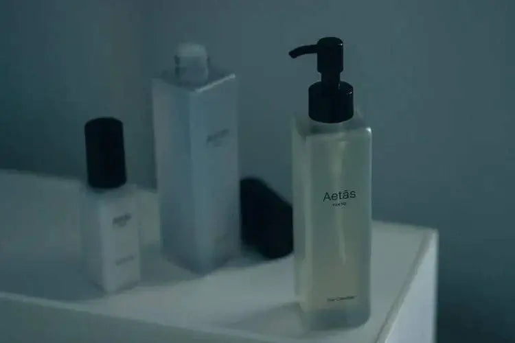 The Cleanser bottle with nourishing natural oils for gentle skin care.