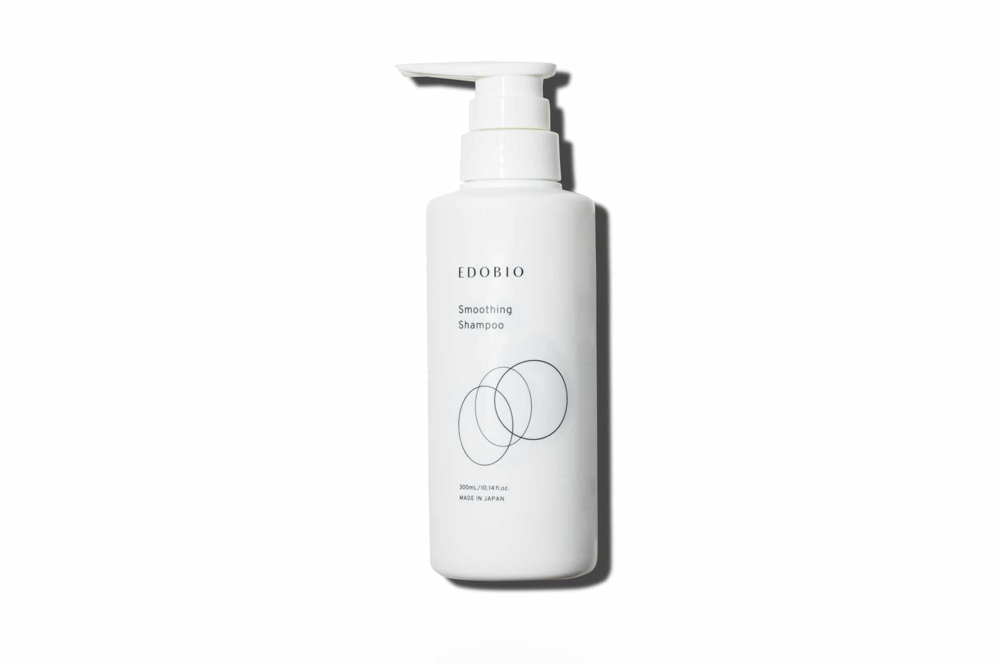 edobio Smoothing Shampoo bottle with pump dispenser on white background.