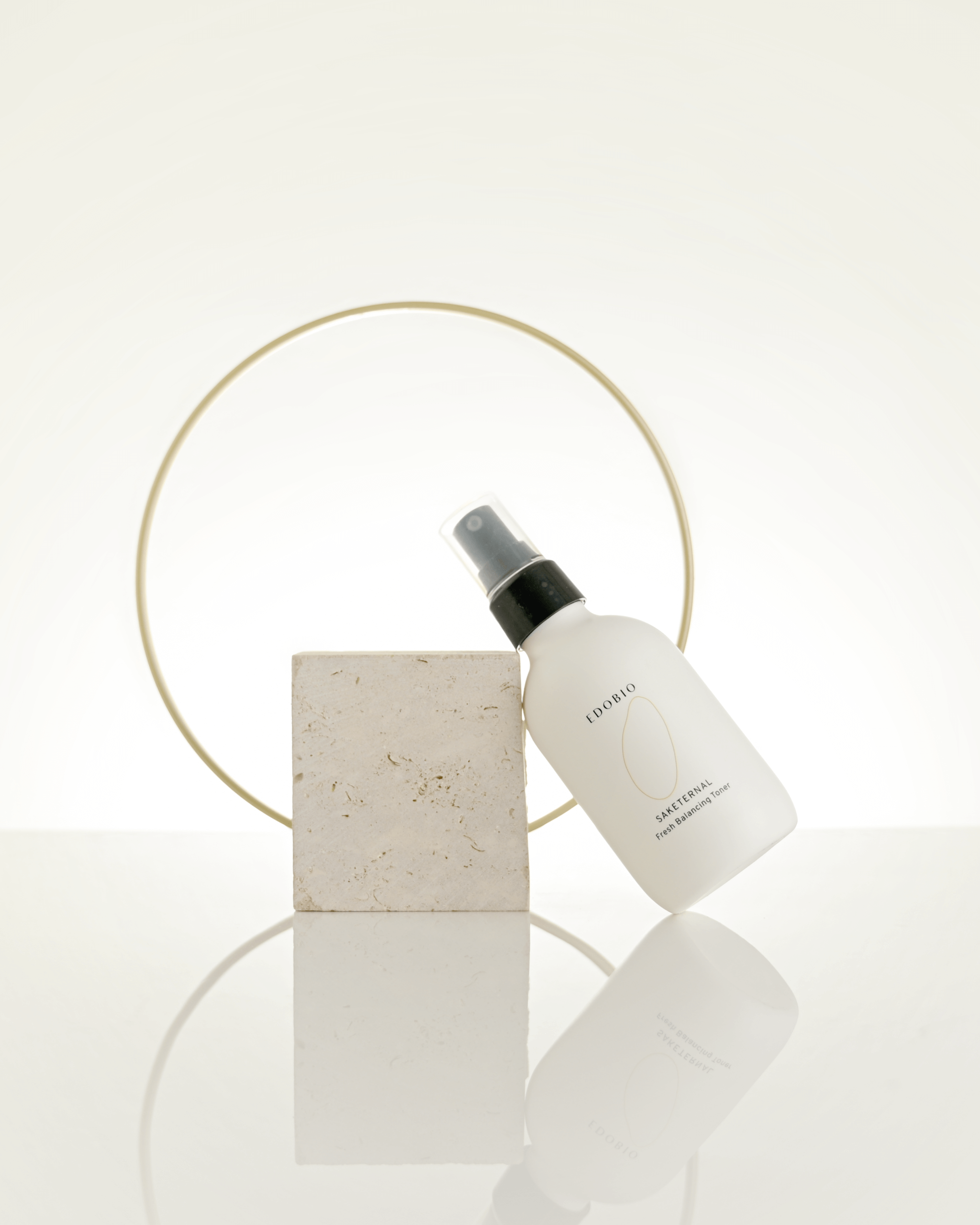 Edobio Fresh Balancing Toner bottle with elegant design, enhancing skin hydration.