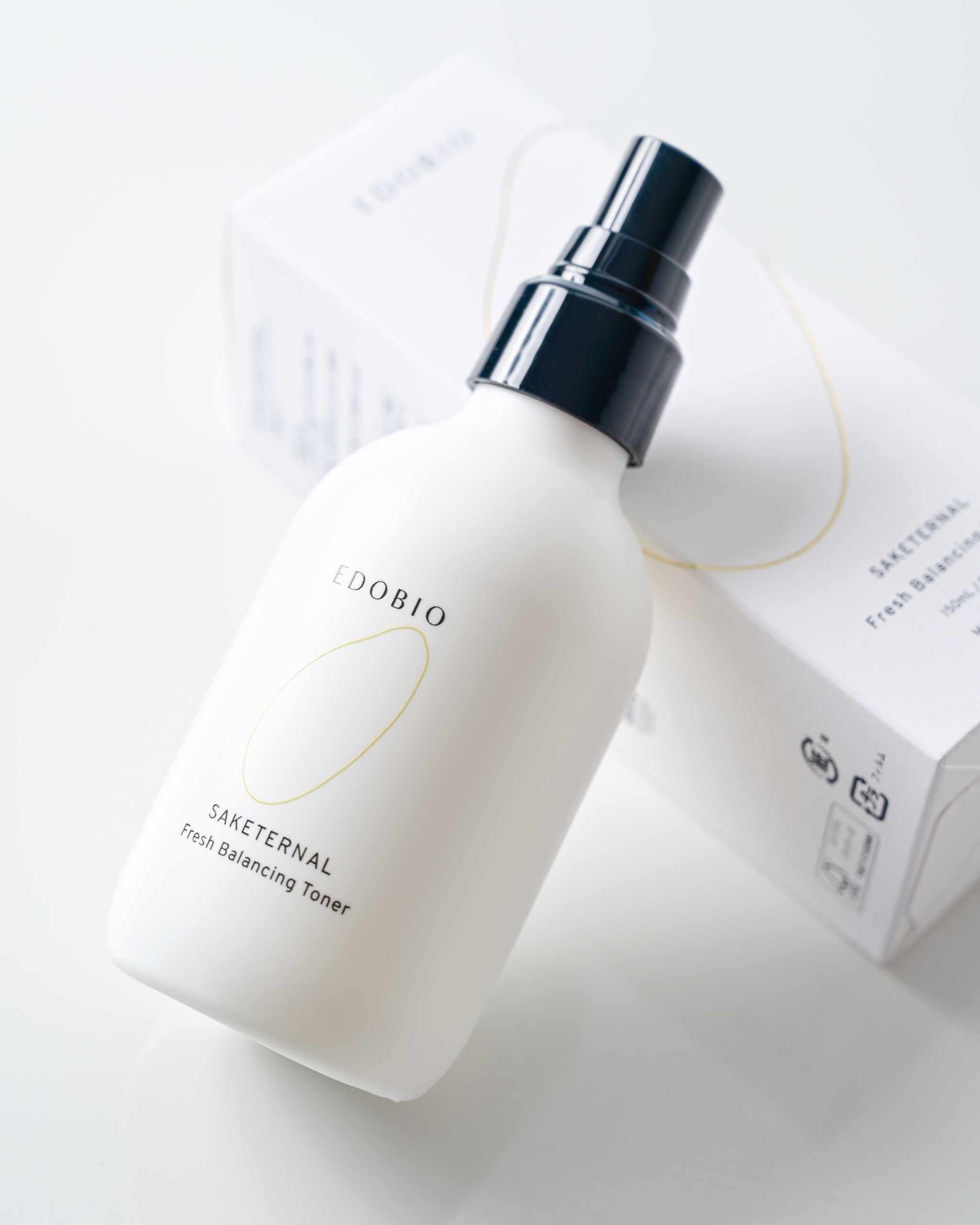 Edobio Fresh Balancing Toner in sleek white spray bottle with box packaging.