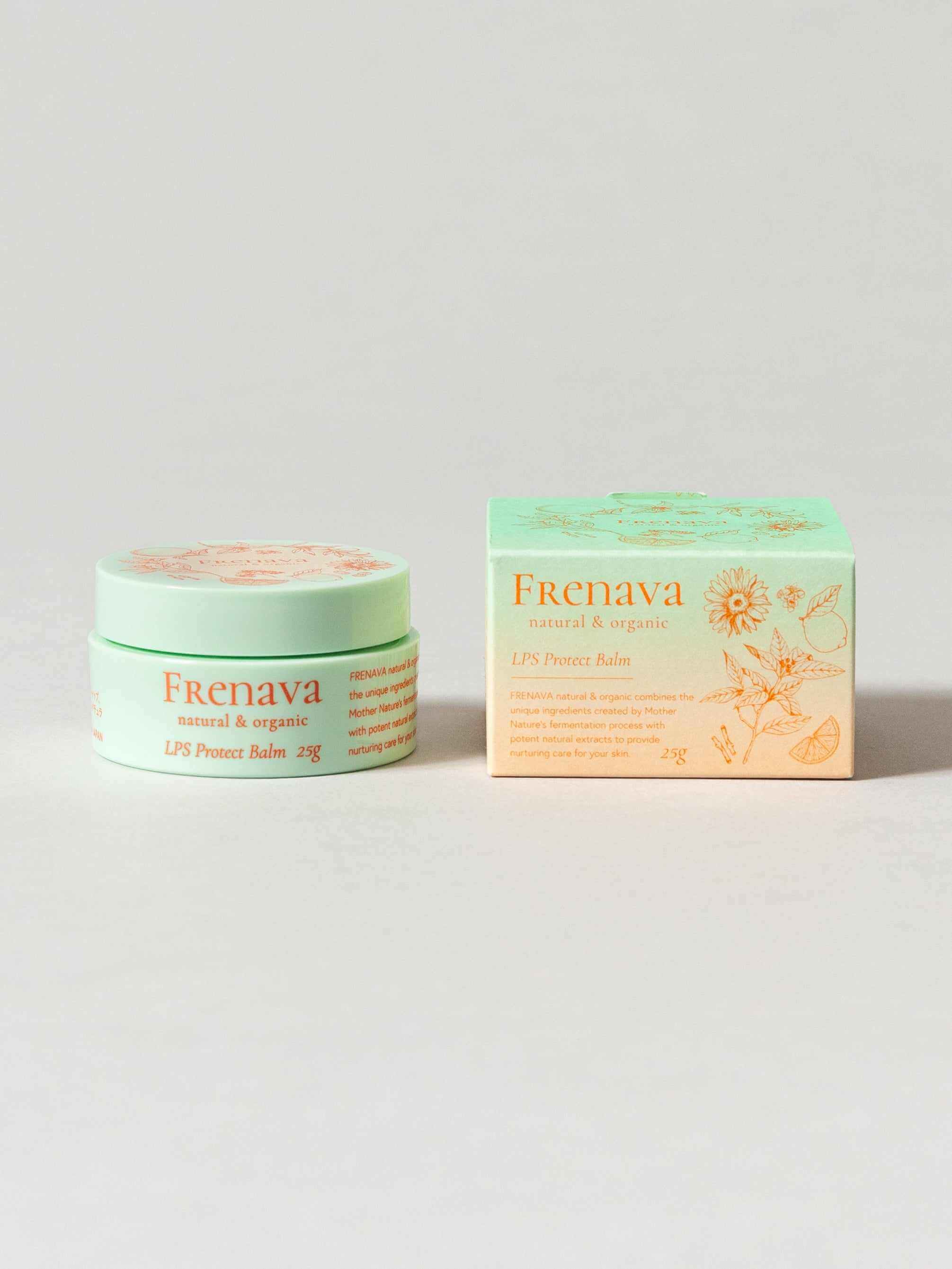 Frenava LPS Protect Balm by Frenava with cedar scent packaging.