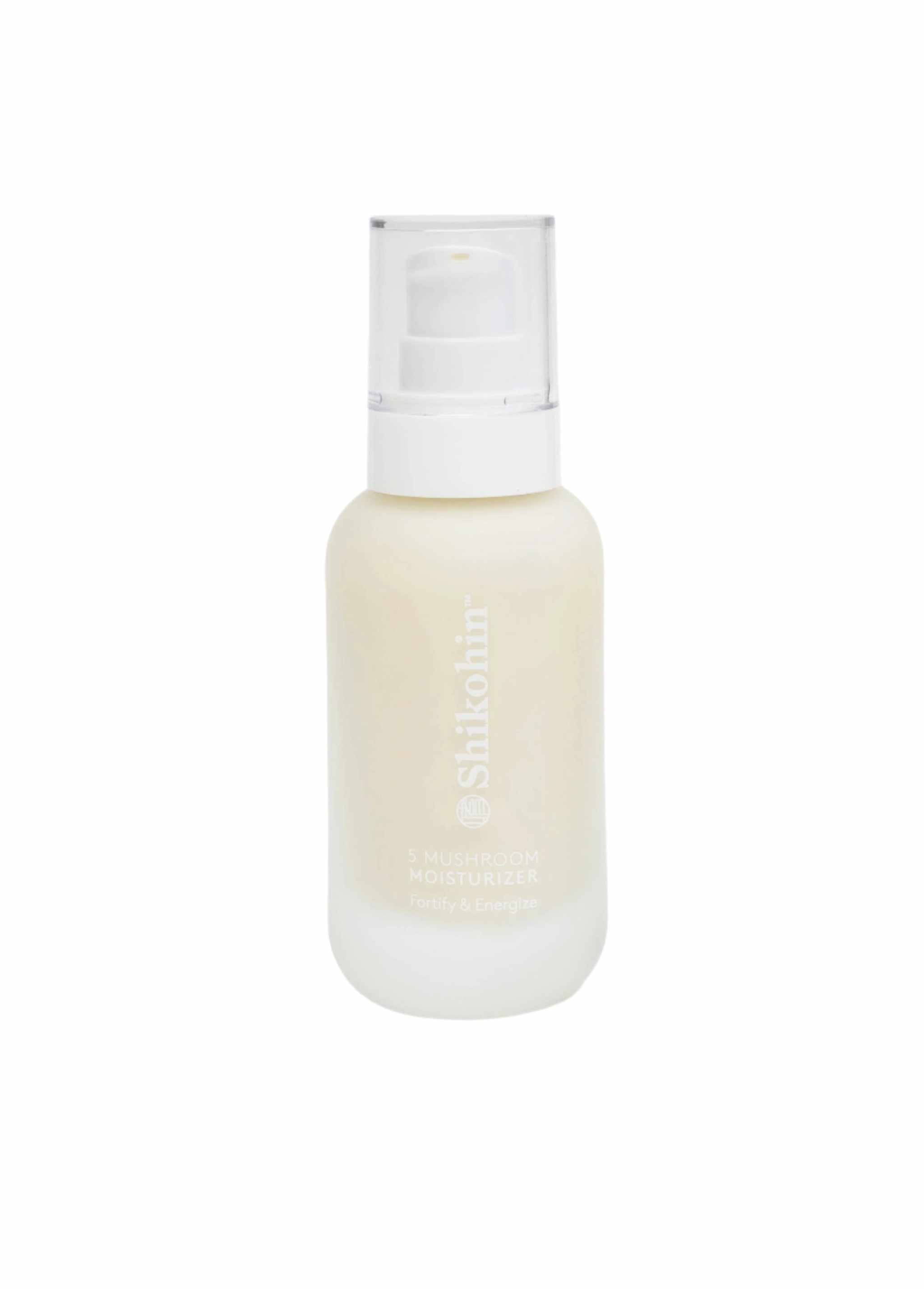 5 Mushroom Moisturizer bottle featuring Shikohin's unique blend.