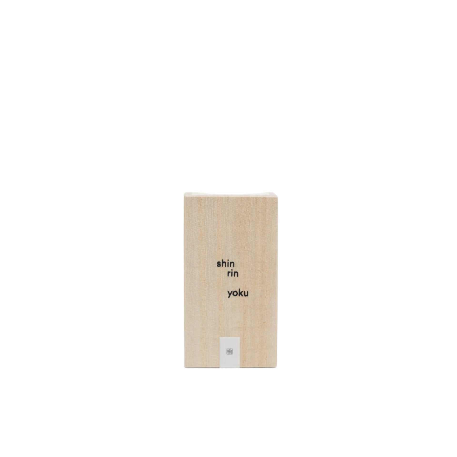 Hinoki Incense Cube AM made with Hinoki essential oil from Tokyo Japan.