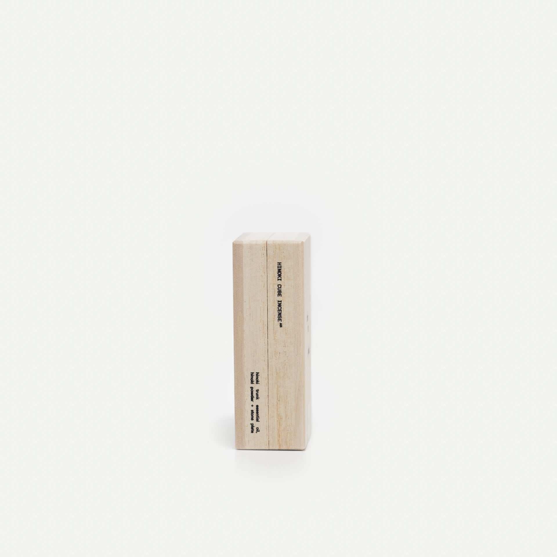 Hinoki Incense Cube made with Hinoki essential oil from Hinohata Village, Tokyo.