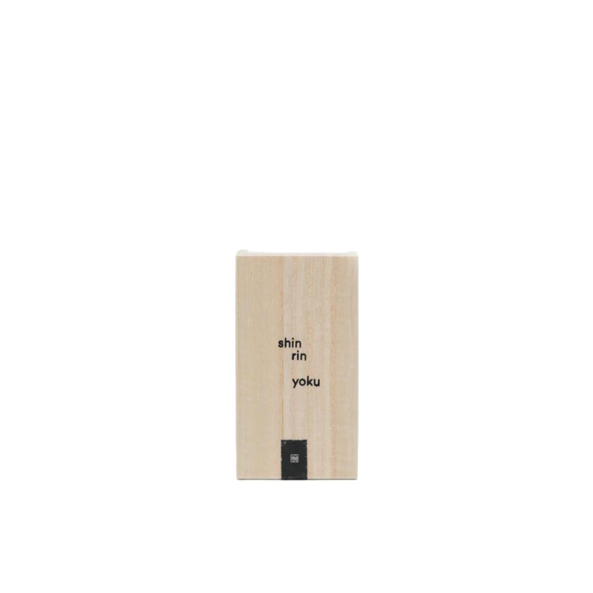 Shin Rin Yoku Hinoki essential oil Incense Cube PM made with hinoki leaf essential oil and pure water.