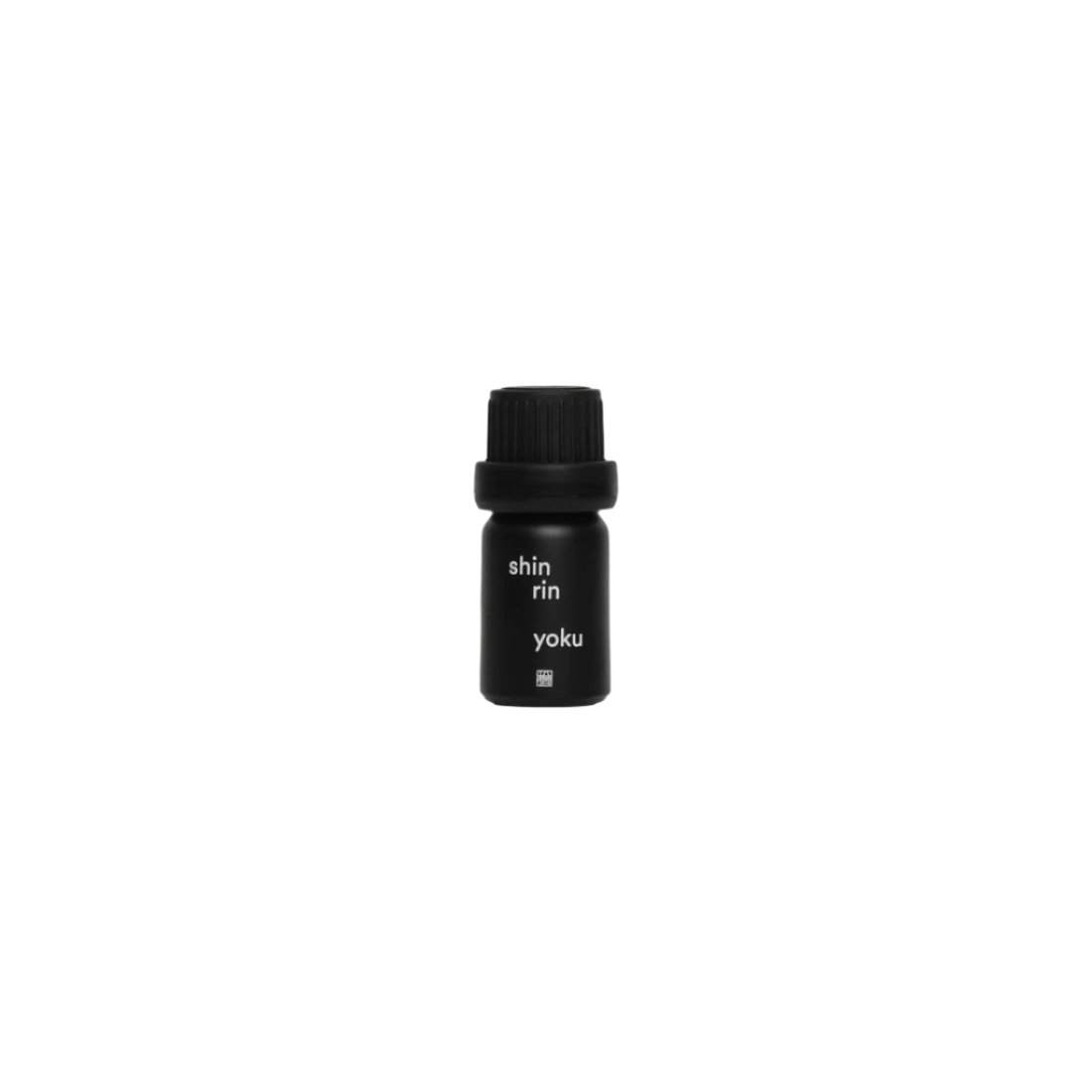 Shin Rin Yoku Hinoki Essential Oil bottle from Hinohata Village, Japan.